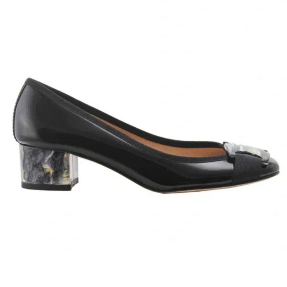 French Sole NY Sonja by Sonja Morgan Black Pattent Leather size 7.5 US